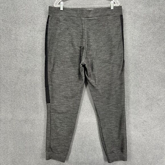 Calvin Klein Jeans Joggers Womens Large Gray Black stripe Logo sweatpants - Picture 2 of 12